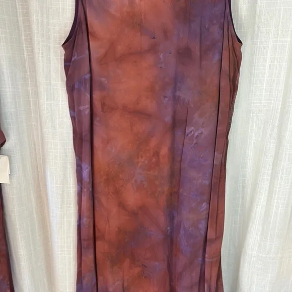 Rabbit Rabbit Rabbit Orange and Purple Sheath Dress with Duster Jacket - Picture 3 of 16